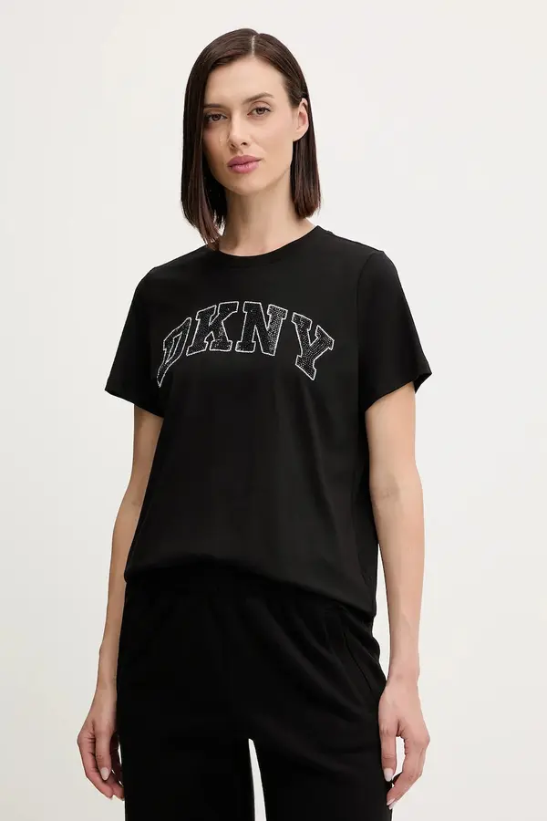 DKNY Bombažna kratka majica Dkny