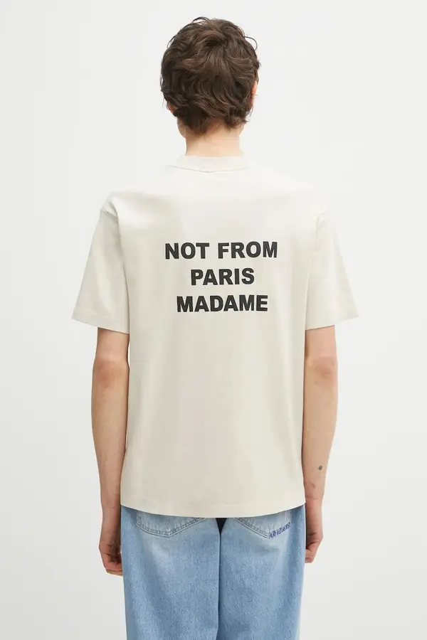 Drôle de Monsieur Bombažna kratka majica Drôle de Monsieur Le T-Shirt Slogan