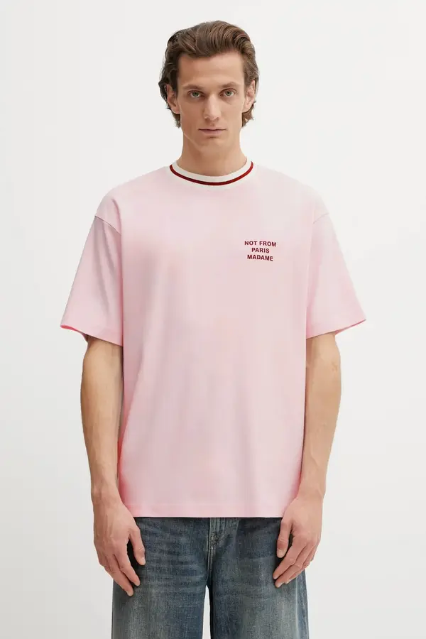 Drôle de Monsieur Bombažna kratka majica Drôle de Monsieur Slogan Sport