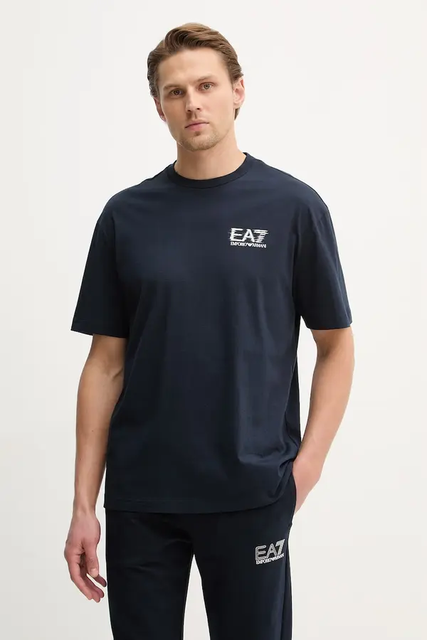 EA7 Emporio Armani Bombažna kratka majica EA7 Emporio Armani