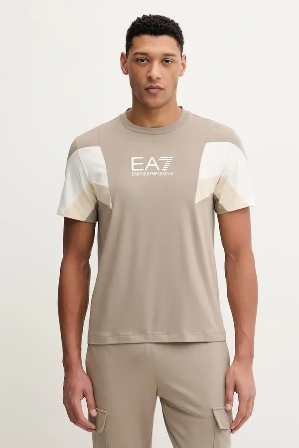 EA7 Emporio Armani Bombažna kratka majica EA7 Emporio Armani