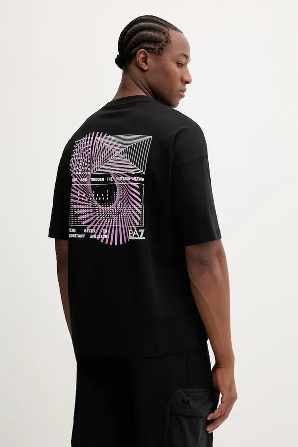 EA7 Emporio Armani Bombažna kratka majica EA7 Emporio Armani