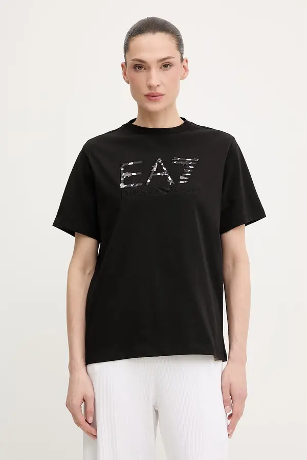 EA7 Emporio Armani Bombažna kratka majica EA7 Emporio Armani