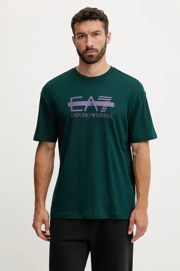EA7 Emporio Armani Bombažna kratka majica EA7 Emporio Armani