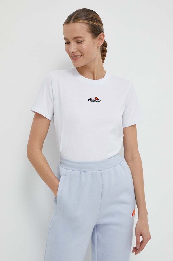 Ellesse Bombažna kratka majica Ellesse Juentos T-Shirt ženska, bela barva, SGV19977