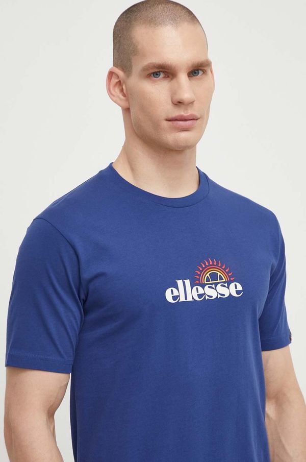 Ellesse Bombažna kratka majica Ellesse Trea T-Shirt moška, mornarsko modra barva, SHV20126