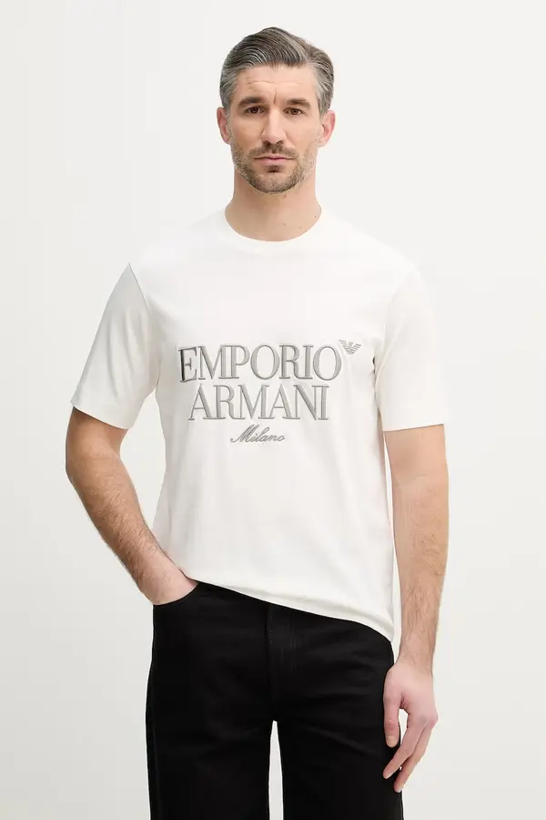 Emporio Armani Bombažna kratka majica Emporio Armani