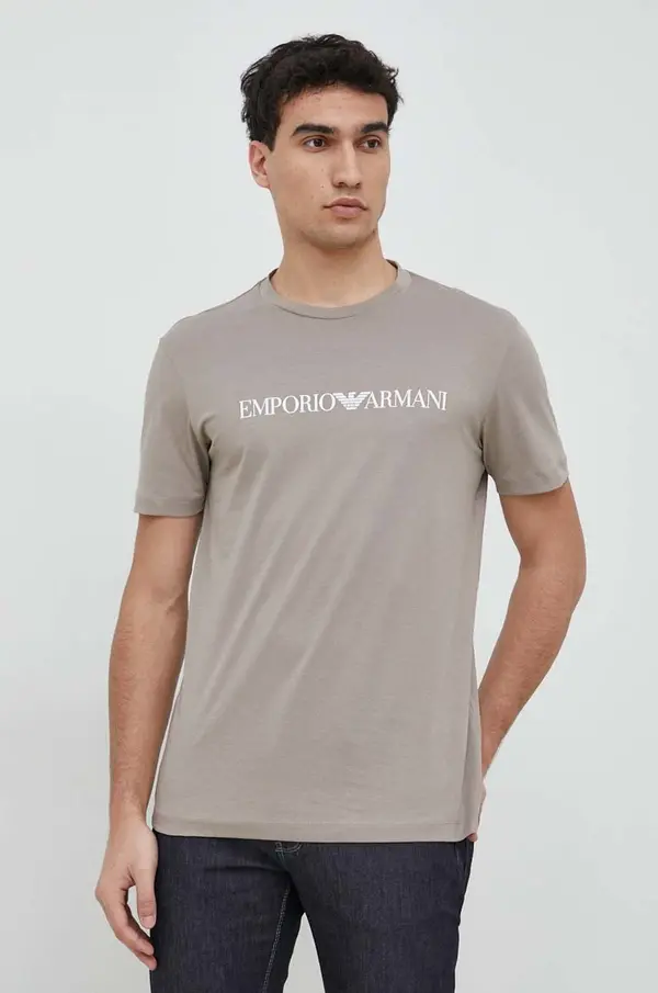 Emporio Armani Bombažna kratka majica Emporio Armani