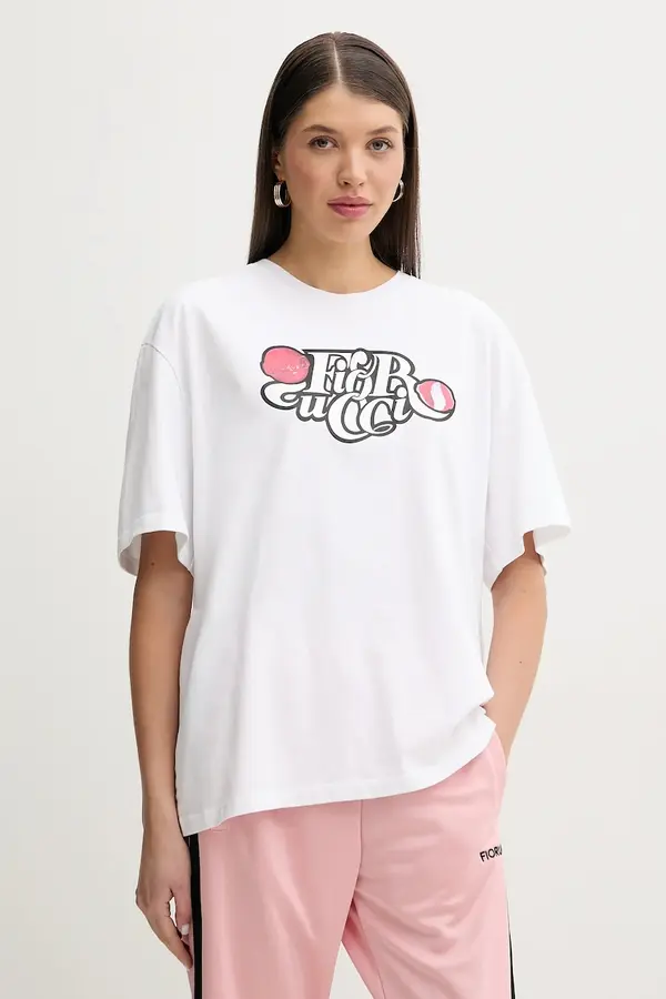 Fiorucci Bombažna kratka majica Fiorucci Curly Lollipop Logo Boxy Fit T-Shirt