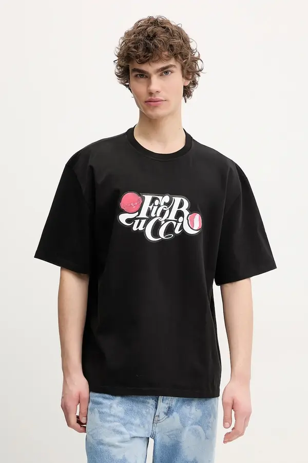 Fiorucci Bombažna kratka majica Fiorucci Curly Lollipop Logo Boxy T-Shirt