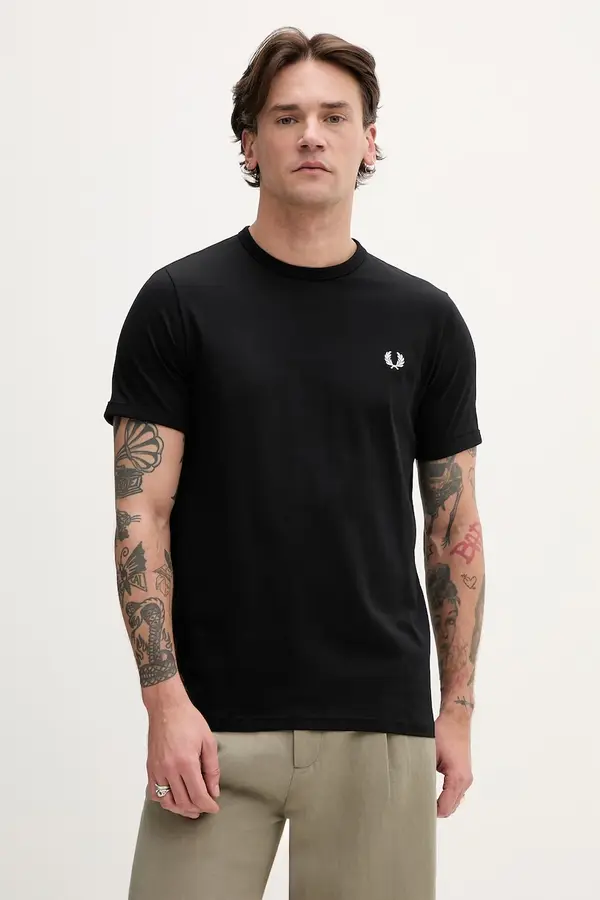 Fred Perry Bombažna kratka majica Fred Perry Ringer T-Shirt