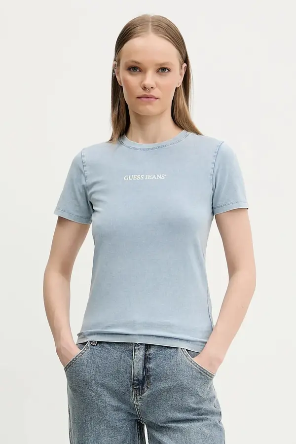 Guess Jeans Bombažna kratka majica Guess Jeans