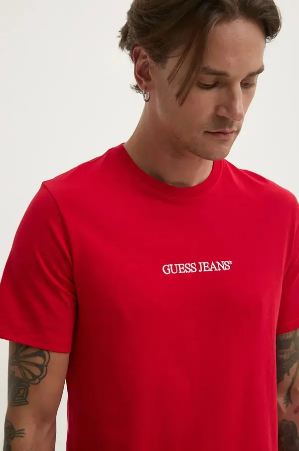 Guess Jeans Bombažna kratka majica Guess Jeans