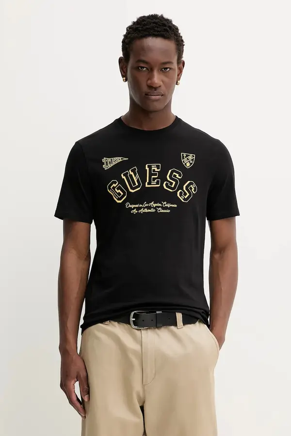 Guess Jeans Bombažna kratka majica Guess Jeans