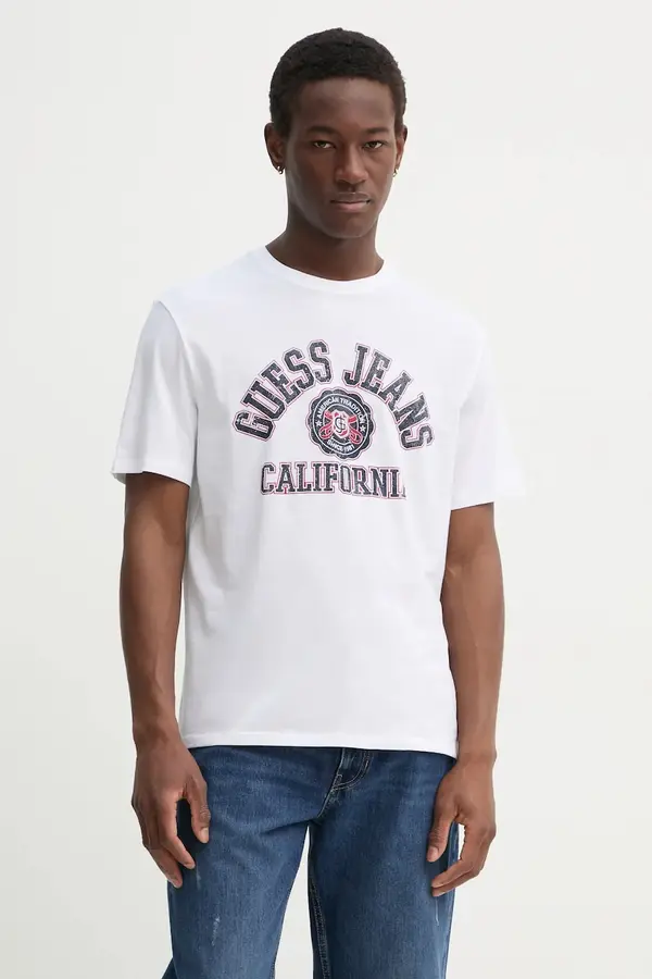 Guess Jeans Bombažna kratka majica Guess Jeans