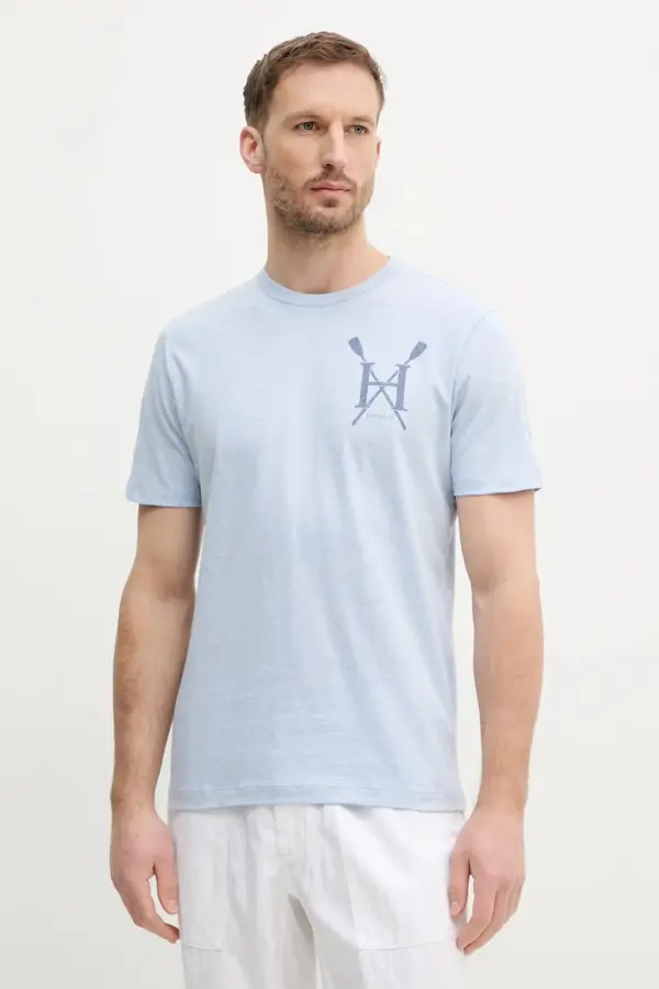 Hackett London Bombažna kratka majica Hackett London