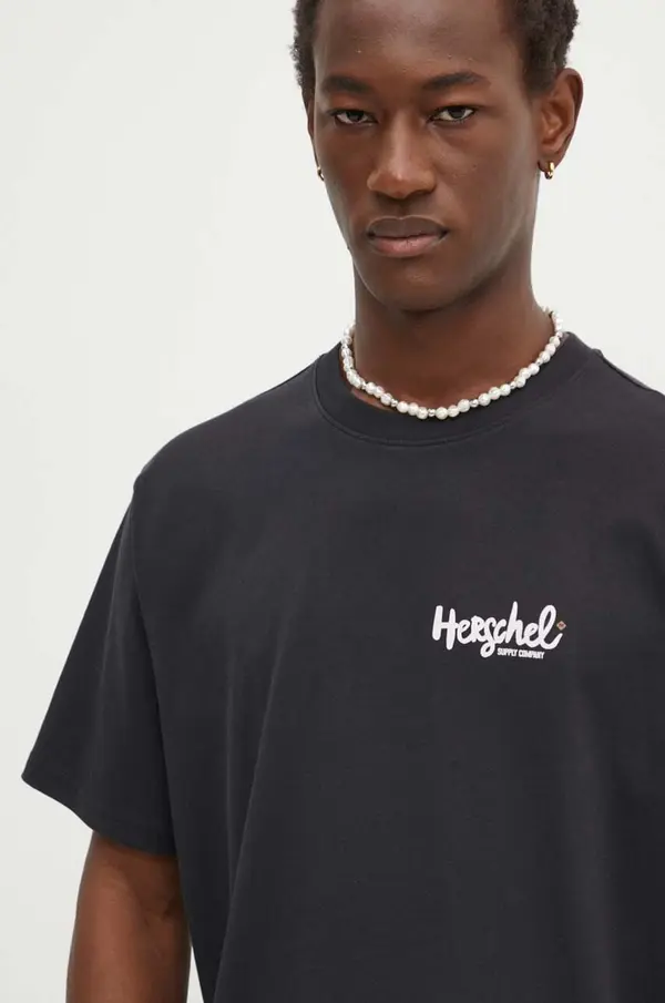 Herschel Bombažna kratka majica Herschel