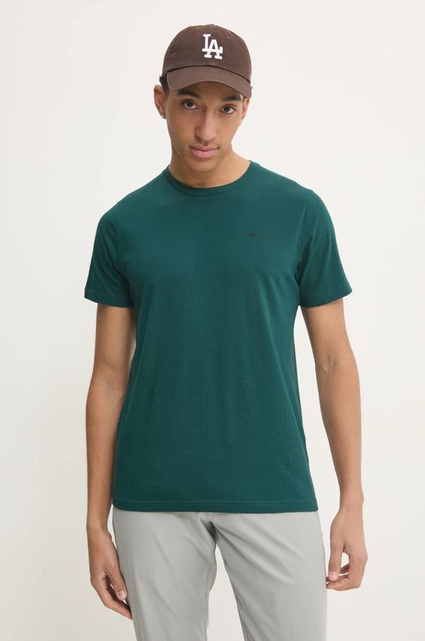 Hollister Co. Bombažna kratka majica Hollister Co. moška, zelena barva, KI324-4220