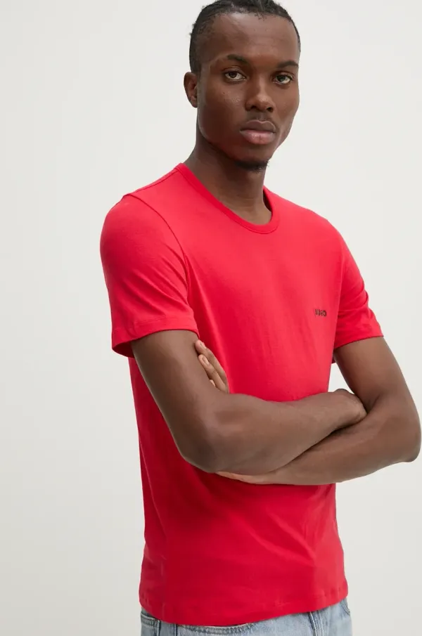 HUGO Bombažna kratka majica HUGO 3 - pack 3-pack moška