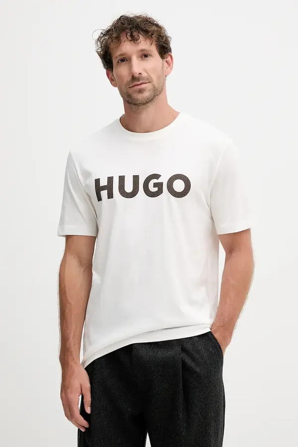 HUGO Bombažna kratka majica HUGO Dulivio_U253