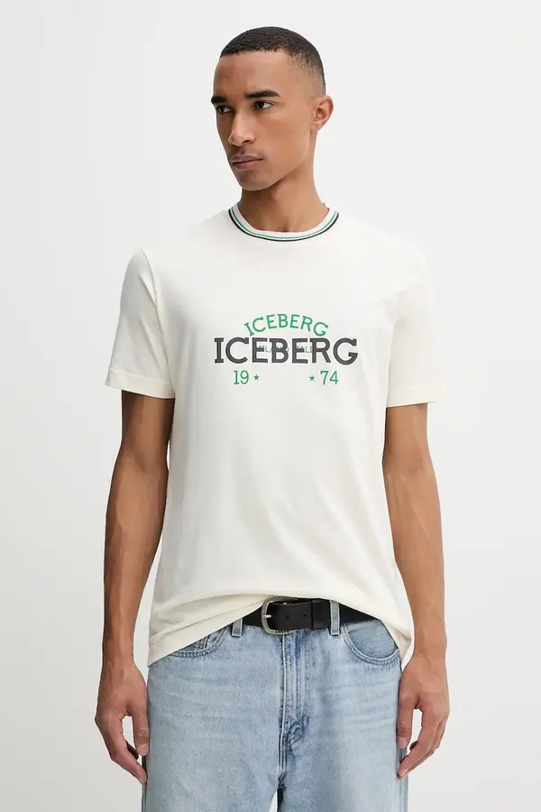 Iceberg Bombažna kratka majica Iceberg