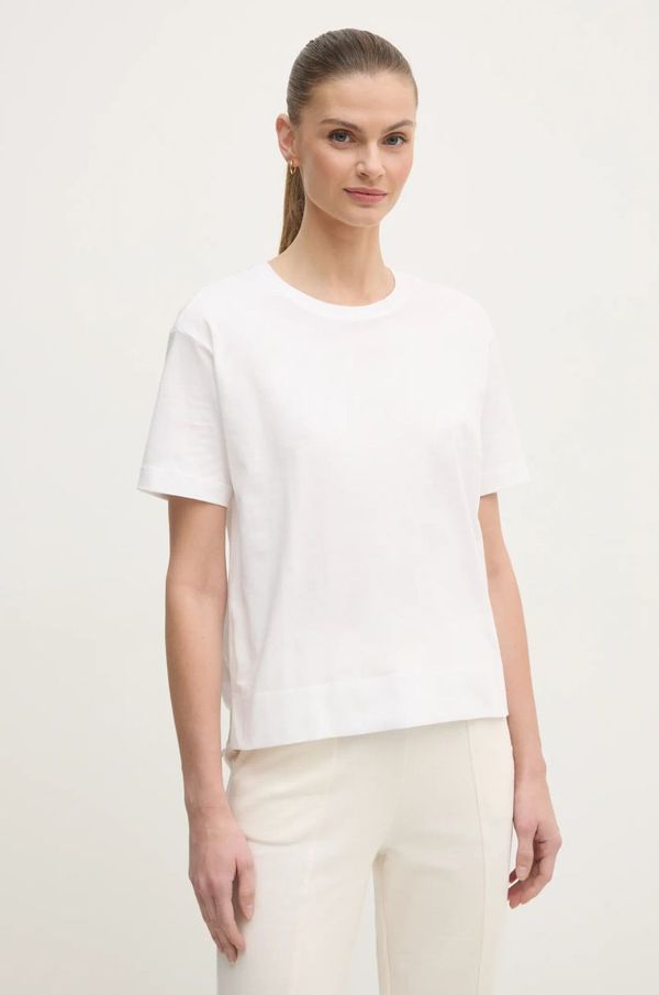 Joop! Bombažna kratka majica Joop! ženska, bela barva, 30044602 10017038