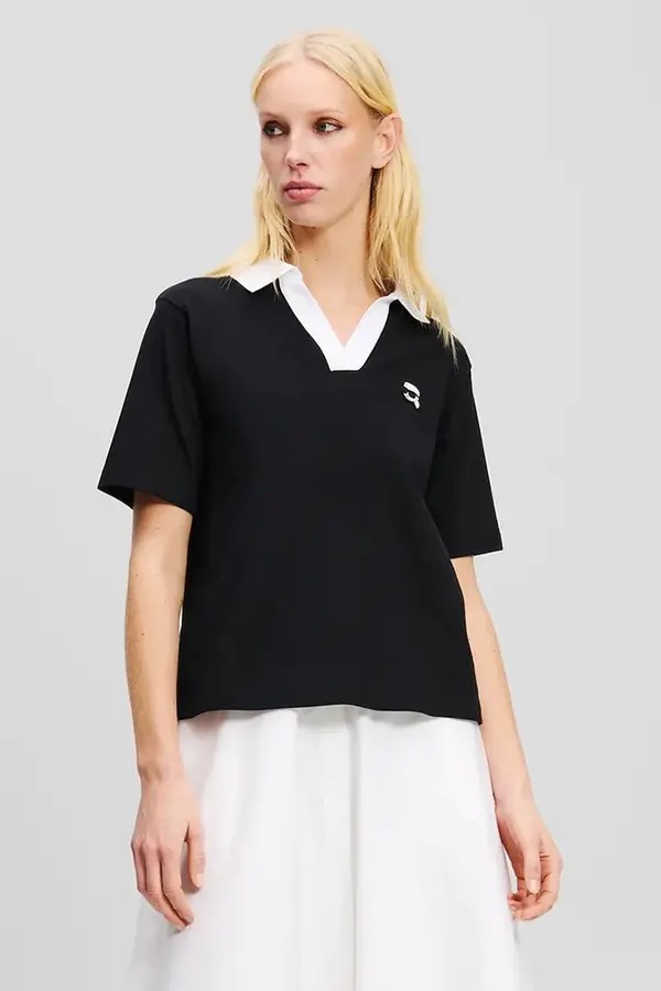 Karl Lagerfeld Bombažna kratka majica Karl Lagerfeld IKON