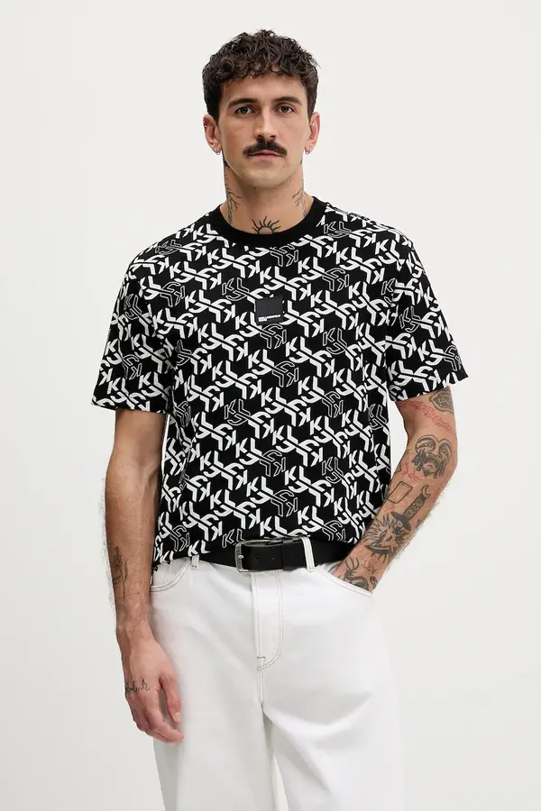 Karl Lagerfeld Jeans Bombažna kratka majica Karl Lagerfeld Jeans