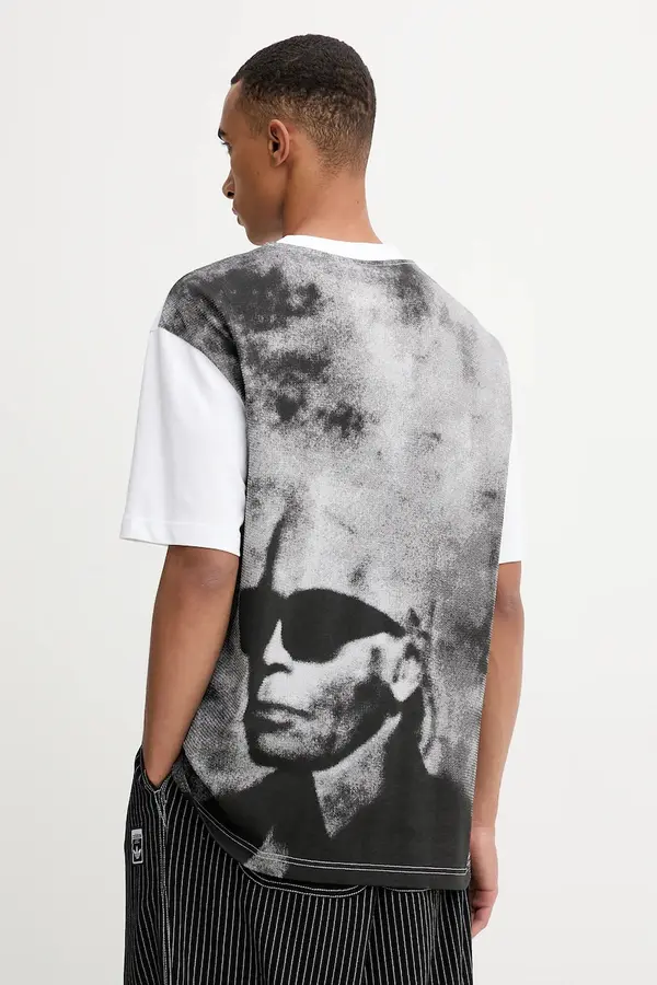 Karl Lagerfeld Jeans Bombažna kratka majica Karl Lagerfeld Jeans