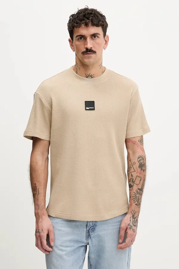 Karl Lagerfeld Jeans Bombažna kratka majica Karl Lagerfeld Jeans