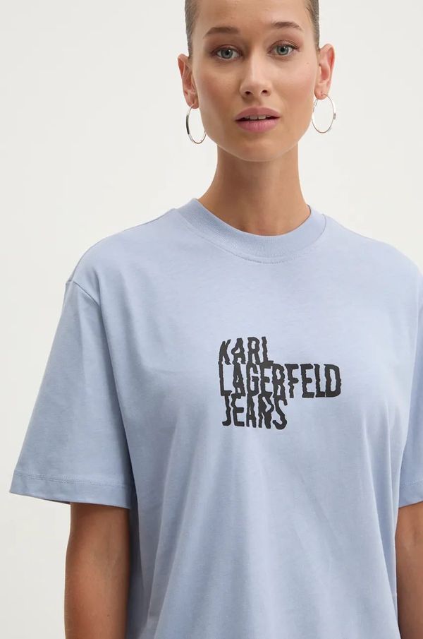 Karl Lagerfeld Jeans Bombažna kratka majica Karl Lagerfeld Jeans ženska, 246J1712