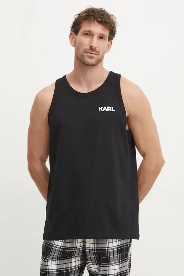 Karl Lagerfeld Bombažna kratka majica Karl Lagerfeld