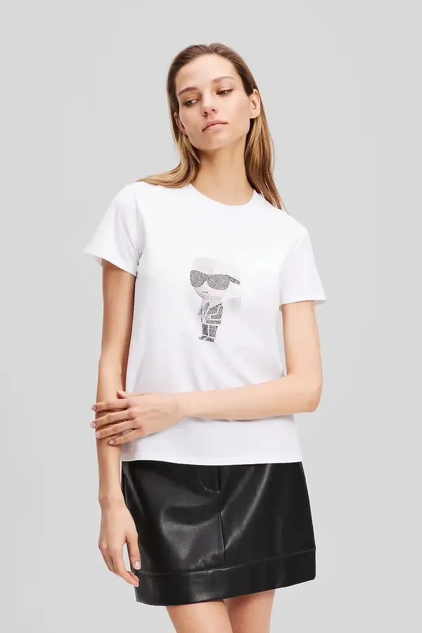 Karl Lagerfeld Bombažna kratka majica Karl Lagerfeld