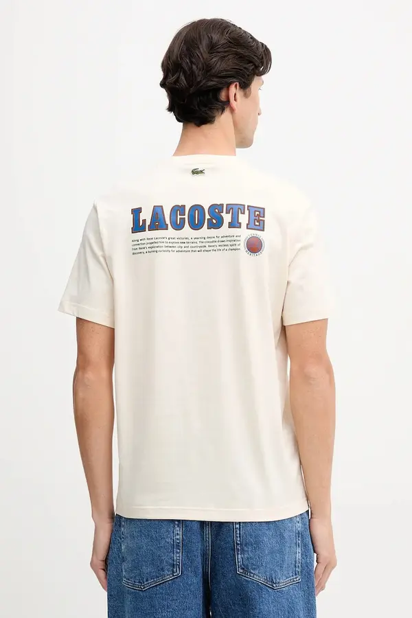 Lacoste Bombažna kratka majica Lacoste