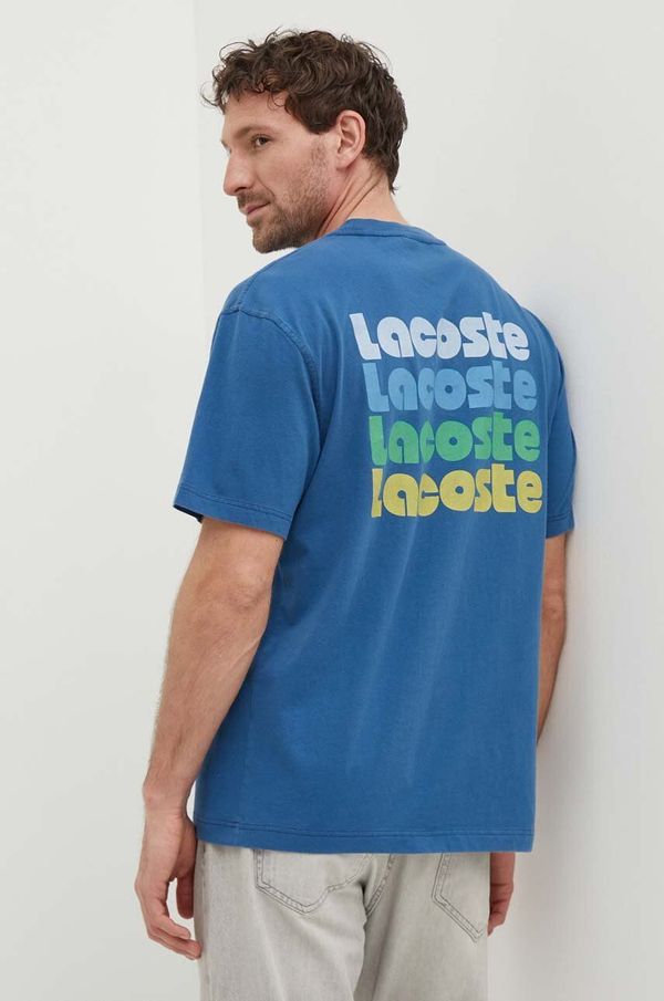 Lacoste Bombažna kratka majica Lacoste moški