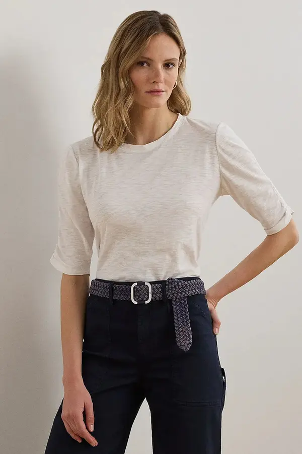 Lauren Ralph Lauren Bombažna kratka majica Lauren Ralph Lauren