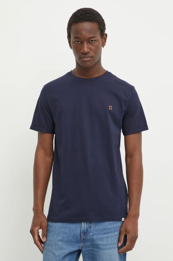 Les Deux Bombažna kratka majica Les Deux mornarsko modra barva