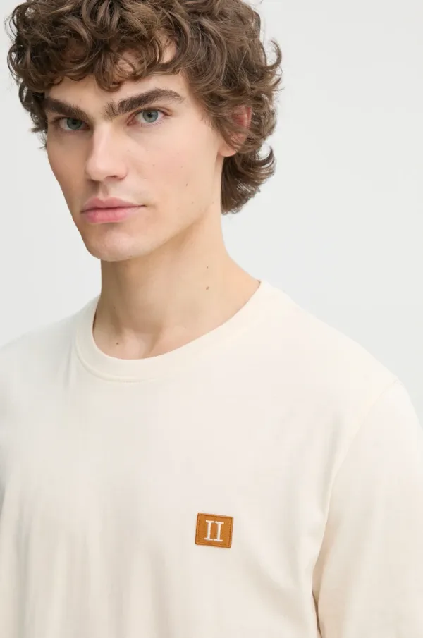 Les Deux Bombažna kratka majica Les Deux moški, bež barva