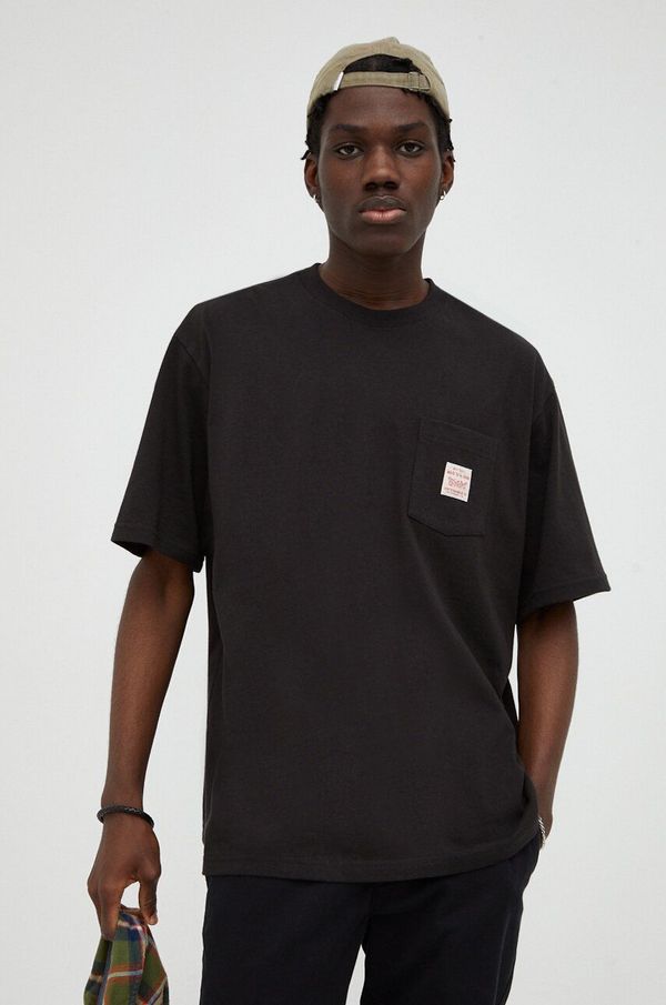 Levi's Bombažna kratka majica Levi's črna barva