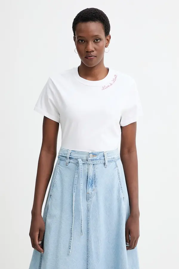 Levi's Bombažna kratka majica Levi's LS FAVORITE TEE SWEET HEART