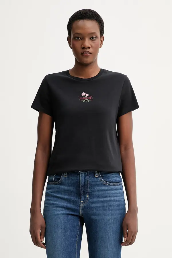 Levi's Bombažna kratka majica Levi's LS THE PERFECT TEE CACTUS FLOWER