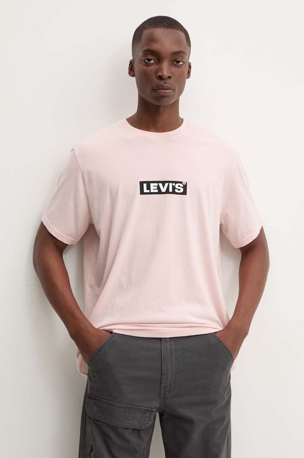 Levi's Bombažna kratka majica Levi's moška, bela barva, A2082