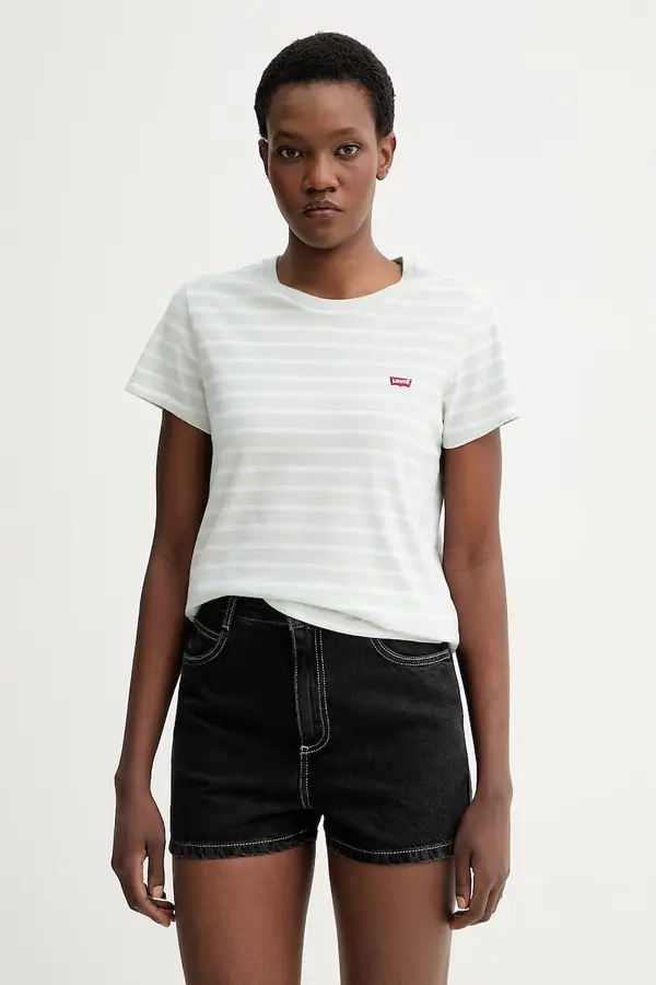 Levi's Bombažna kratka majica Levi's PERFECT TEE