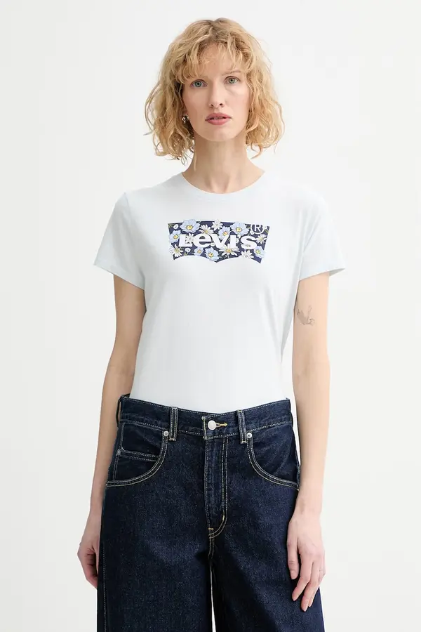 Levi's Bombažna kratka majica Levi's THE PERFECT