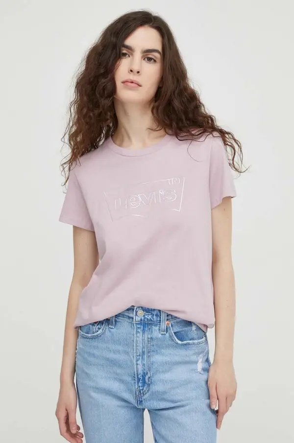 Levi's Bombažna kratka majica Levi's