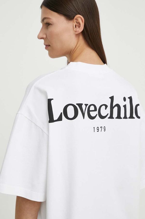 Lovechild Bombažna kratka majica Lovechild ženska, bela barva, 24-2-505-2000