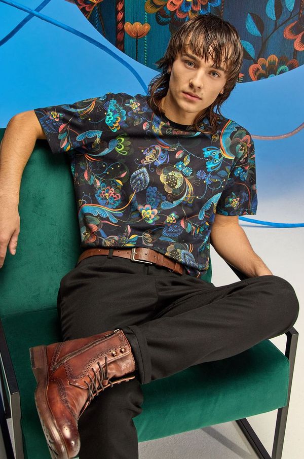 Medicine Bombažna kratka majica Medicine moški, črna barva