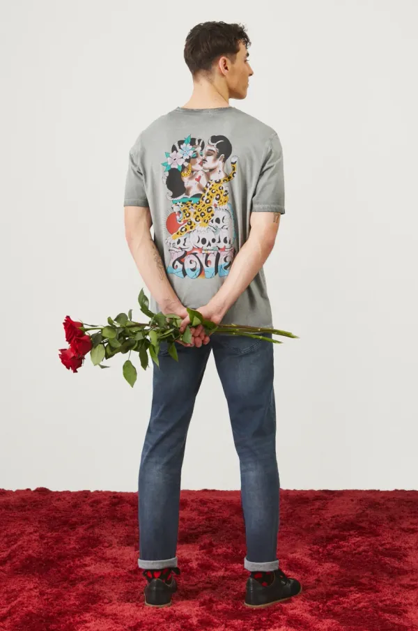 Medicine Bombažna kratka majica Medicine moški, siva barva