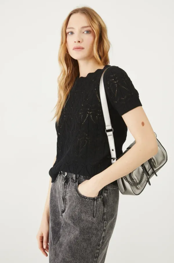 Medicine Bombažna kratka majica Medicine ženski, črna barva