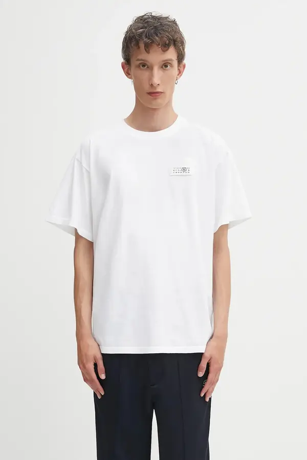 MM6 Maison Margiela Bombažna kratka majica MM6 Maison Margiela